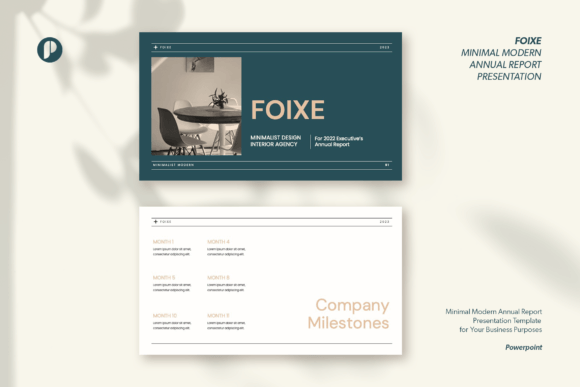 Preview of Modern Annual Report Presentation business report presentation template