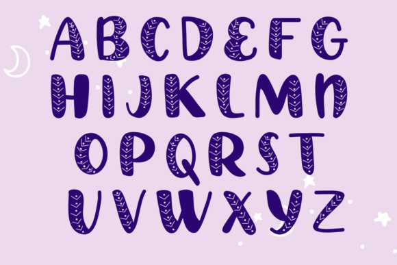 October Font PNG with transparent background - Preview 2