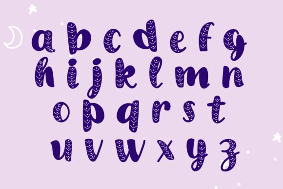 October Font PNG with transparent background - Preview 3