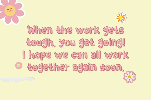 Positive Forward Font PNG with transparent background - Preview 4
