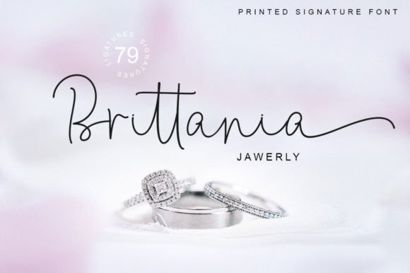 Printed Signature Font PNG with transparent background - Preview 5