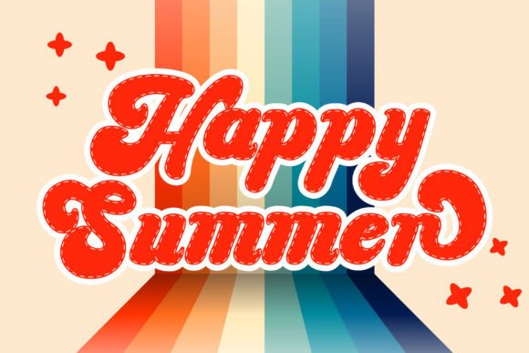 Retro Stitch Font font preview - 1
