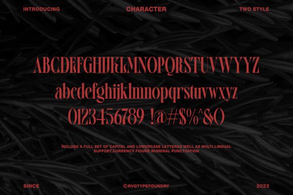 Revenge Font PNG with transparent background - Preview 1