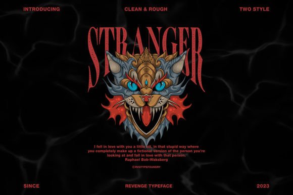 Revenge Font PNG with transparent background - Preview 3