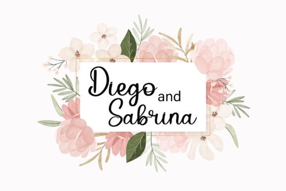 Royal Wedding Font PNG with transparent background - Preview 1