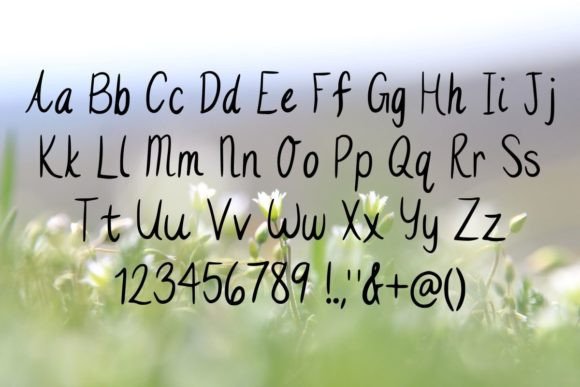 Simply Pretty Font PNG with transparent background - Preview 1