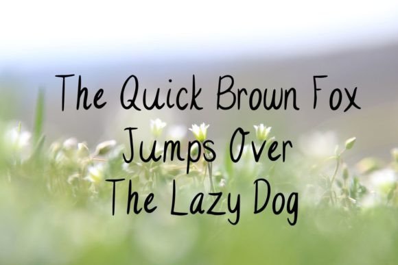 Simply Pretty Font PNG with transparent background - Preview 2