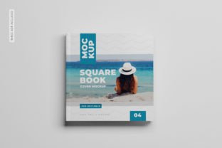 05 PSD Square Book Cover Mockups Graphic by sujhonsharma · Creative Fabrica