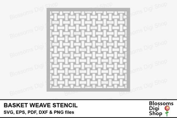 Basket Weave Stencil