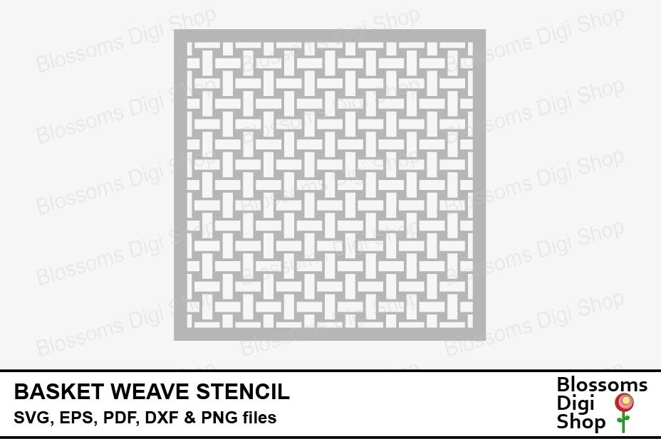 Basket Weave Stencil