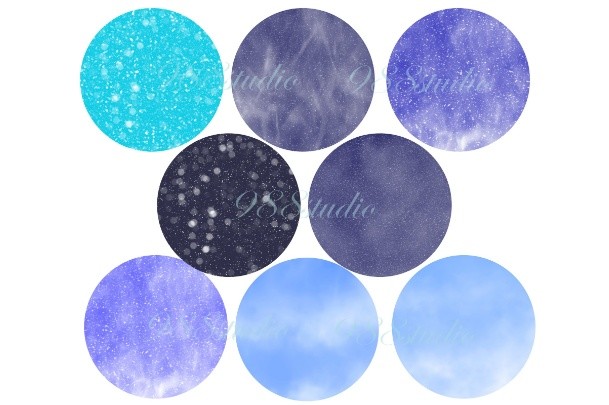 Blue Round Sky Snow Smoke Clouds Png