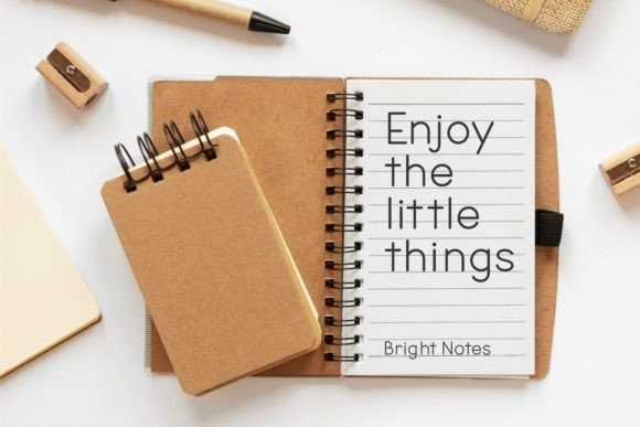 Bright Notes Font - Preview 6