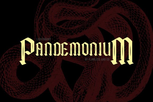 Lightbound Font PNG with transparent background - Preview 2