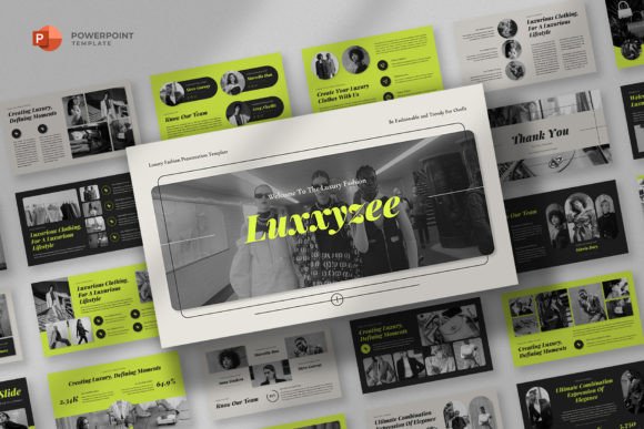 Preview of Luxury Fashion Powerpoint Template fashion presentation template