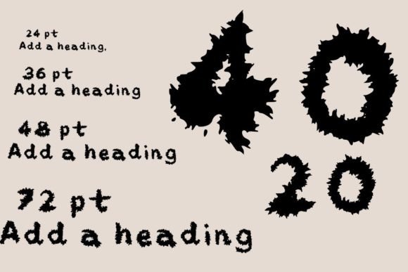 Monster Hairy Font PNG with transparent background - Preview 2