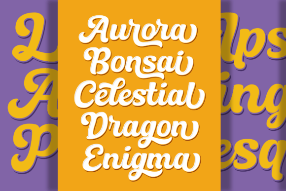Nadel Script Font PNG with transparent background - Preview 4