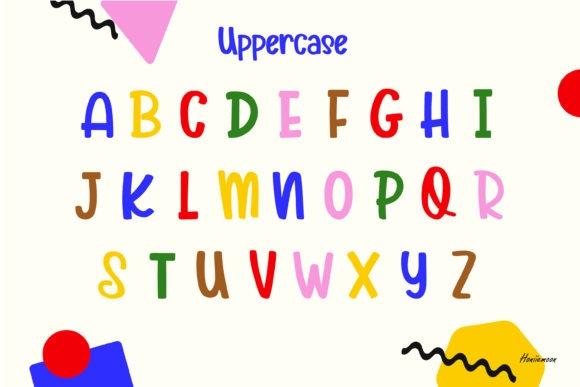Paper Color Font PNG with transparent background - Preview 2