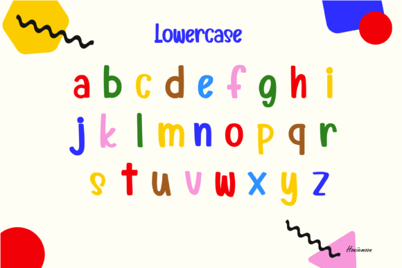 Paper Color Font PNG with transparent background - Preview 3