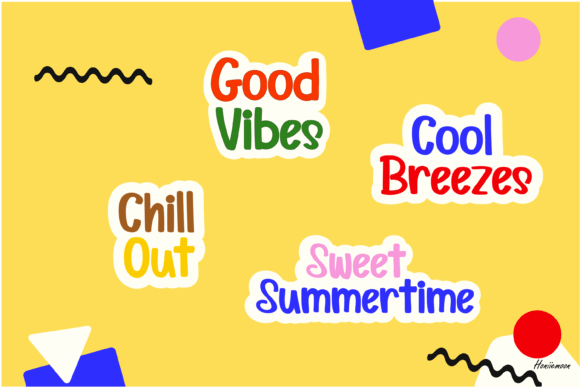 Paper Color Font PNG with transparent background - Preview 5