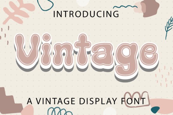 Vintage Font Densu Creative