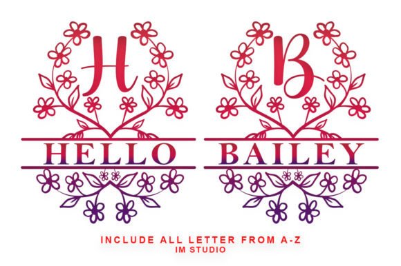 Bailey Monogram Font - Preview 1