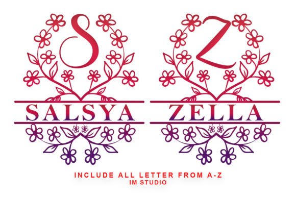 Bailey Monogram Font - Preview 2