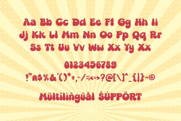 Beach Cake Font PNG with transparent background - Preview 6