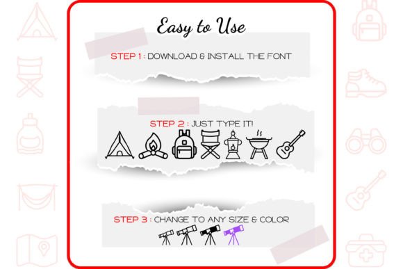 Camping Font - Preview 3
