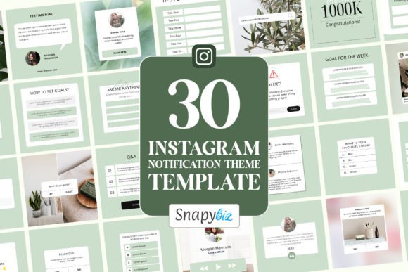 Editable Instagram Notification Template Graphics