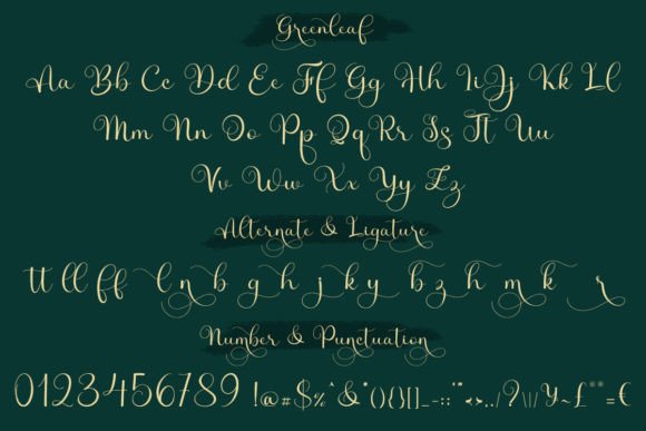 Greenleaf Font - Preview 6