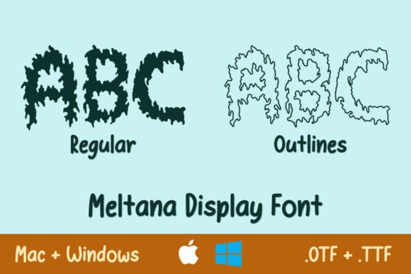 Meltana Font PNG with transparent background - Preview 1