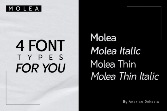 Molea Font PNG with transparent background - Preview 4