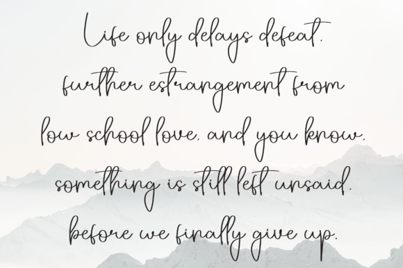Nagatha Font PNG with transparent background - Preview 4