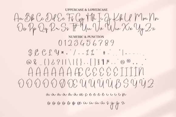 Nagatha Font PNG with transparent background - Preview 5
