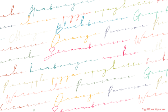 Nigel Roos Font PNG with transparent background - Preview 4