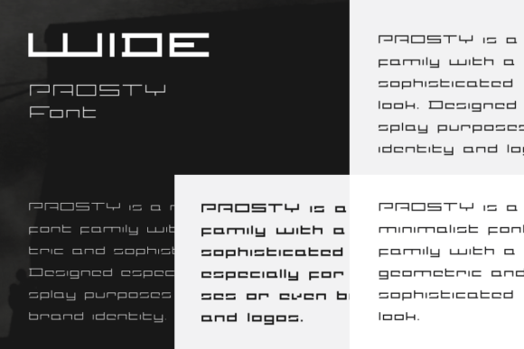 Prosty Font PNG with transparent background - Preview 1