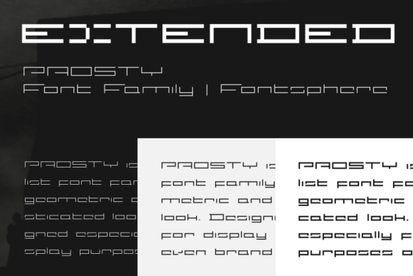 Prosty Font PNG with transparent background - Preview 3
