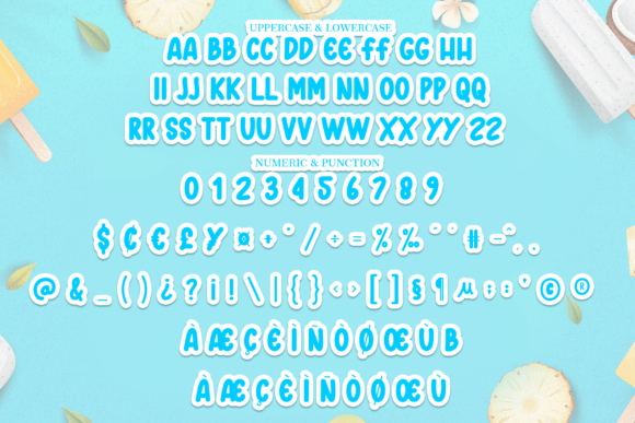 Snack Summer Font PNG with transparent background - Preview 6
