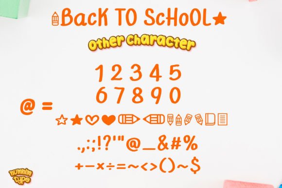 Back to School Font - Preview 6