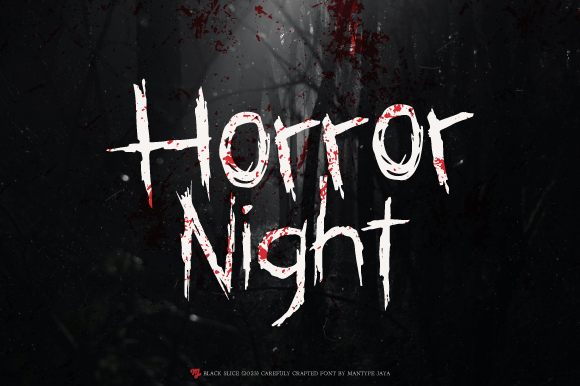 Black Slice Font - Preview 1