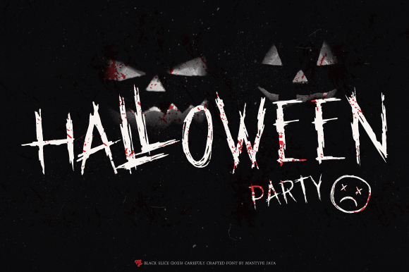 Black Slice Font - Preview 2
