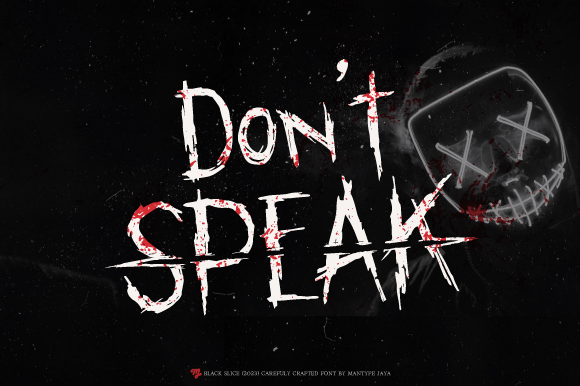 Black Slice Font - Preview 3