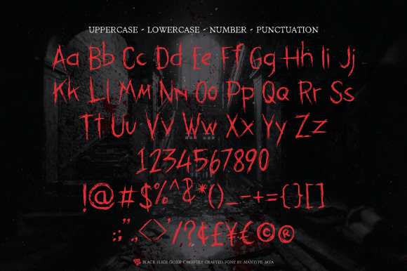 Black Slice Font - Preview 5