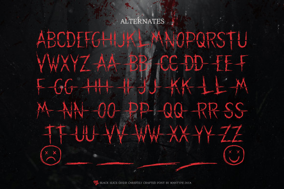 Black Slice Font - Preview 6