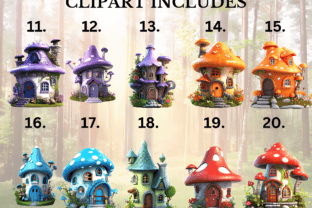 Cute Cartoon Comic Fairy House Clipart Graphic by RockOrange Arts ...