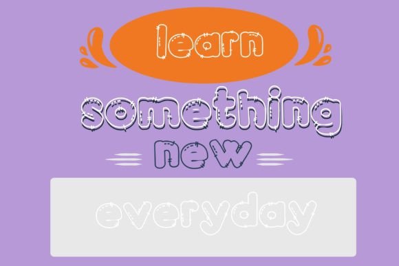 Fatstock Stitch Font - Preview 5