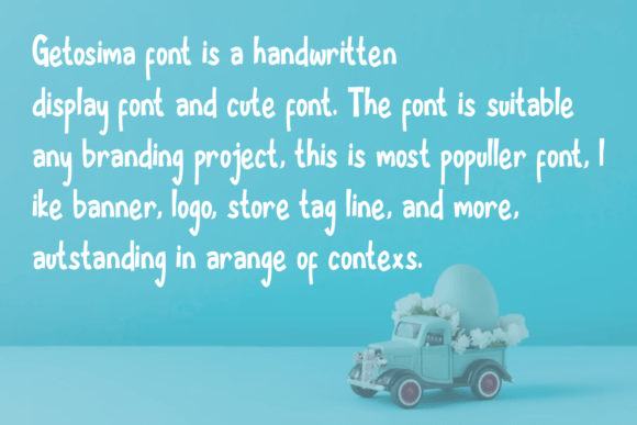 Getosima Font - Preview 3