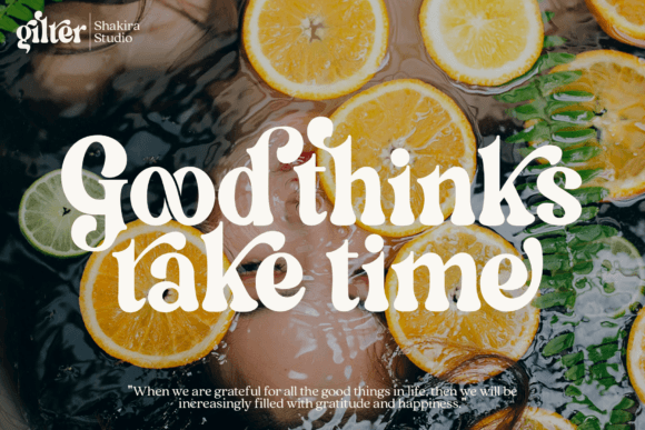 Gilter Font PNG with transparent background - Preview 3