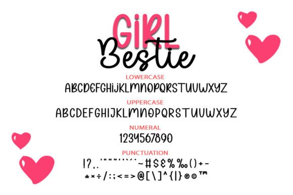 Girl Bestie Font - Preview 1