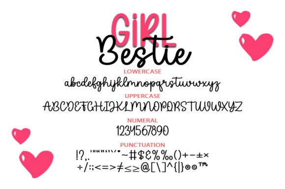 Girl Bestie Font - Preview 2